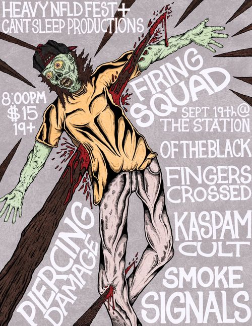 Piercing Damage, Firing Squad, Of The Black, Smoke Signals, Kaspam Kult, Fingers Crossed
