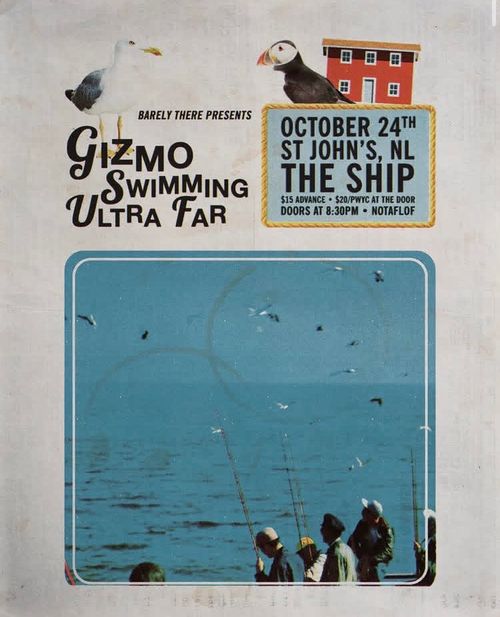 Barely There Presents Gizmo (PEI) Swimming and Ultra Far @ The Ship
